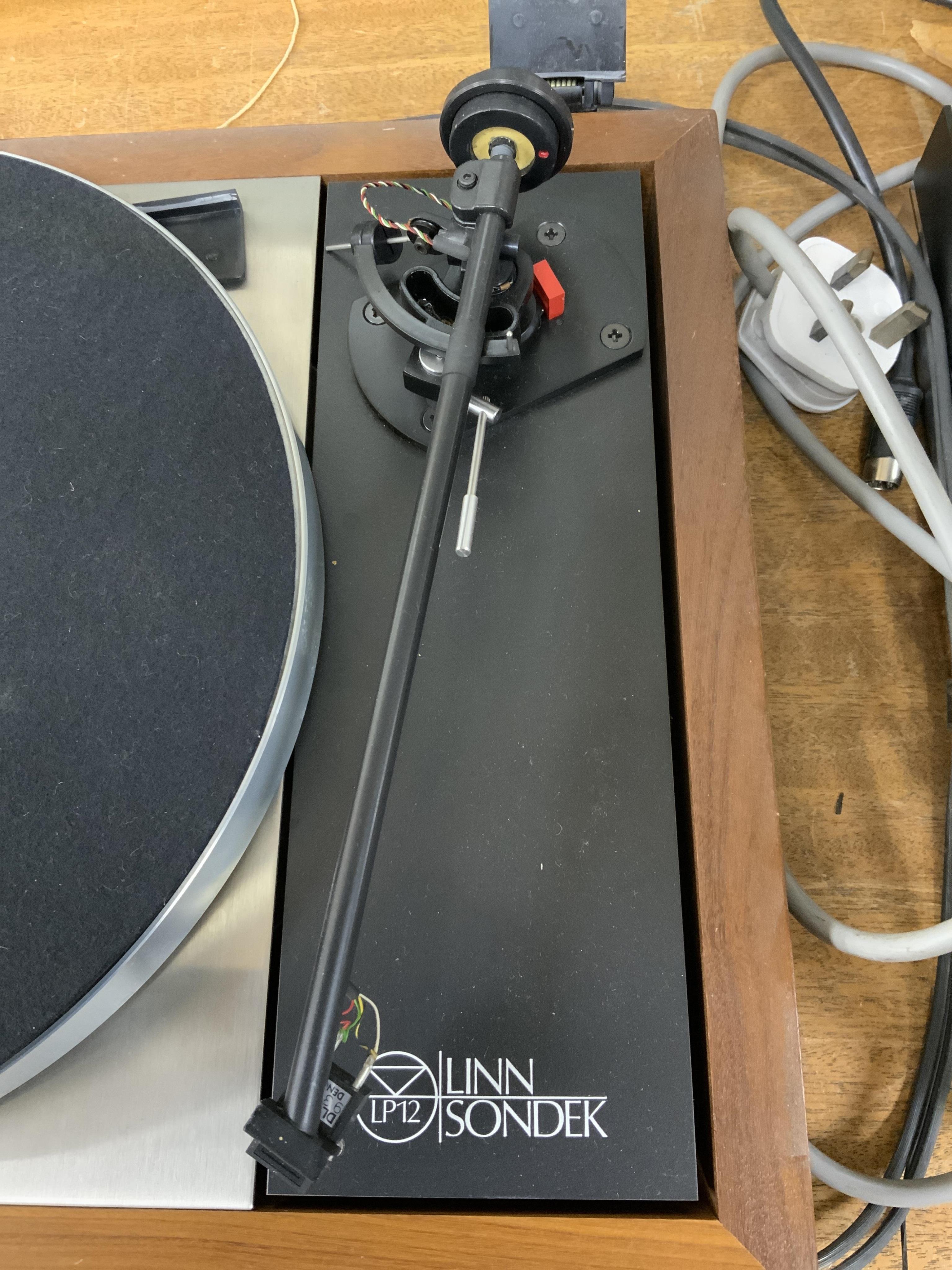 A Linn Sondek LP12 hi-fi transcription turntable record player, serial number 26201